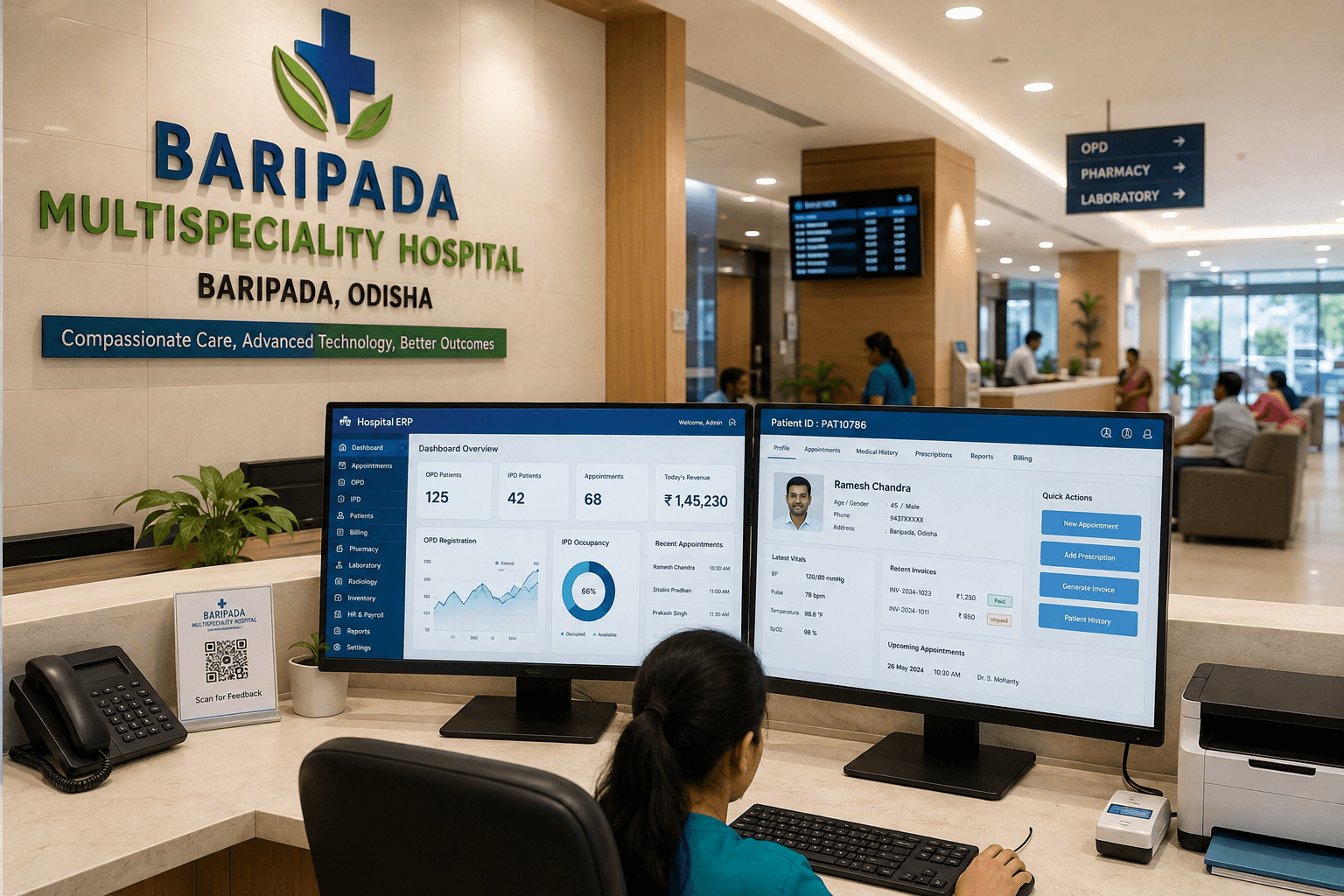 Top Hospital Management ERP System Company in Baripada, Mayurbhanj, Odisha | Uniums